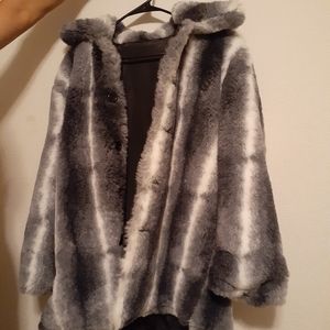 Faux fur coat